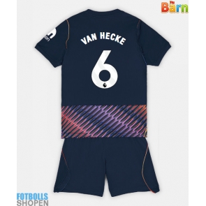 Billiga Tottenham Hotspur Jan Paul van Hecke #6 Bortatröja Barn 2026-27 Kortärmad (+ Korta byxor)